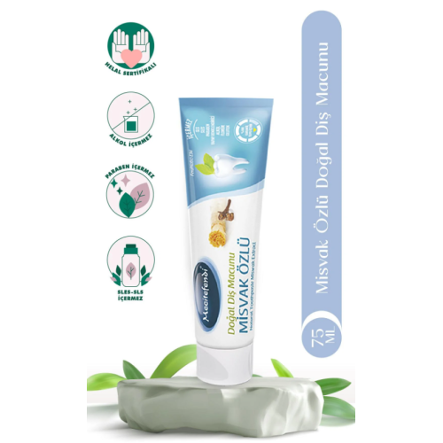 MECİTEFENDİ MİSVAK ÖZLÜ DOĞAL DİŞ MACUNU 75 ML